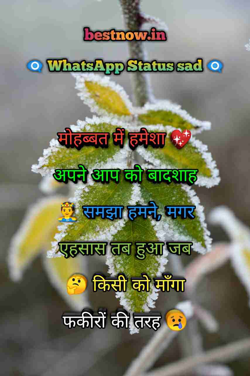 Whatsapp Status Sad