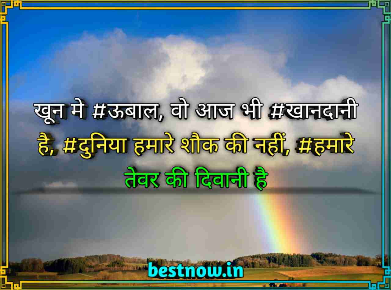 Royal Attitude Status In Hindi